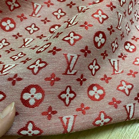 lv supreme fabric by the yard|lv monogram fabric.